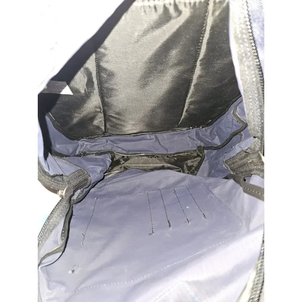 NWT! Compass USA expandable backpack in navy blue and brown 18x12x9